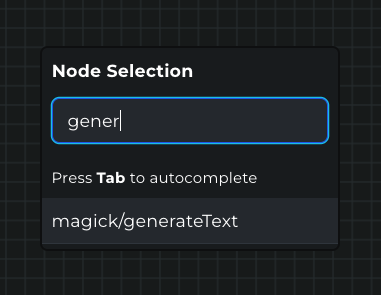 Generate Text Node Picker