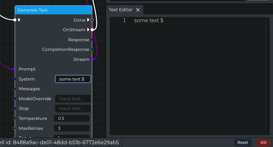 Text Editor Panel